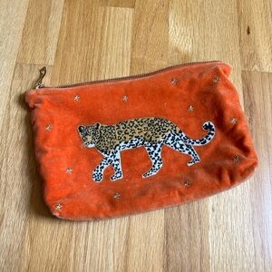 Anthropologie x Elizabeth Scarlett London Leopard Makeup Bag